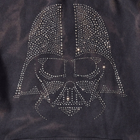 STAR WARS DARTH VADER RHINESTONE HEAD HOODIE BLACK - spraygroundgcc