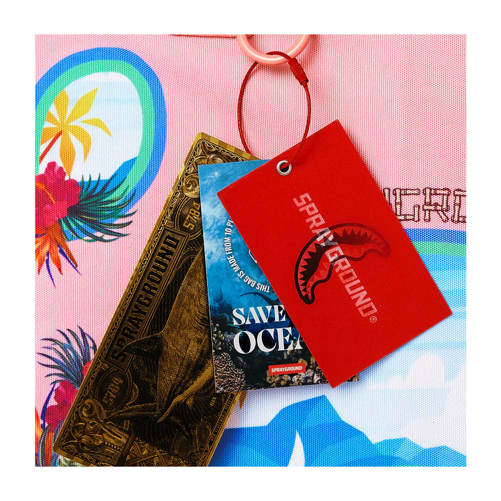 TROPICAL SHARK BEACH TOTE - spraygroundgcc