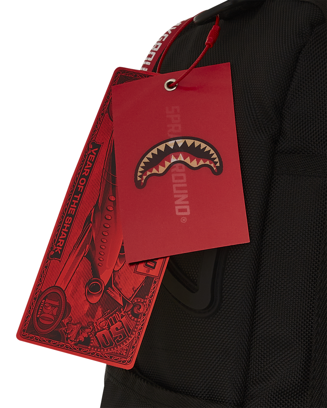 PRINTED ZIPPER SHARK DLX BACKPACK