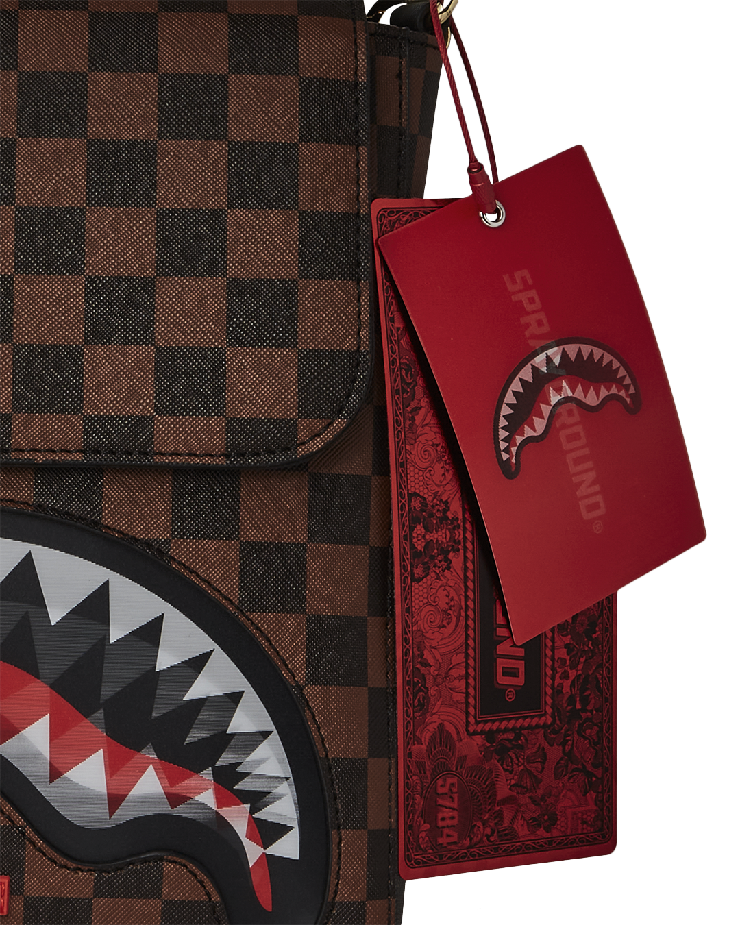 SHARKS IN PARIS LENTICULAR CHOMP MESSENGER SLING - spraygroundgcc