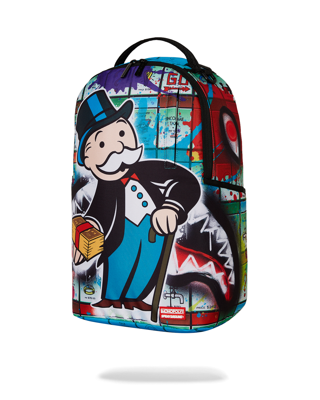 MONOPOLY MAN SPRAYED BOARD DLXR BACKPACK
