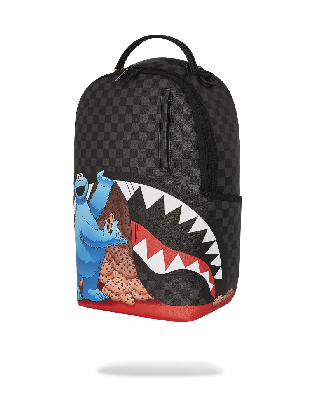 SESAME STREET COOKIE MONSTER SNEAKING A BITE  DLXSV BACKPACK