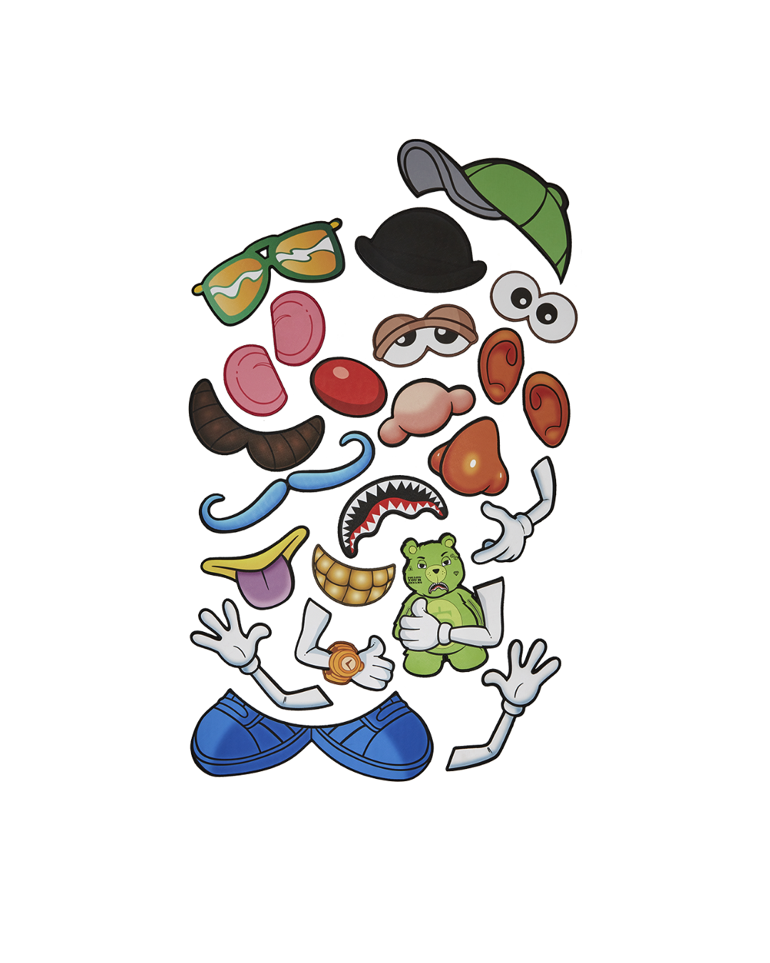 MR. POTATO HEAD VELCRO PATCHES  DLXSV BACKPACK