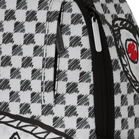 GREY CHECK SCRIBBLE SPLIT DLX BACKPACK