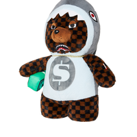 MONEY BEAR IN SHARK COSTUME BEAR BACKPACK