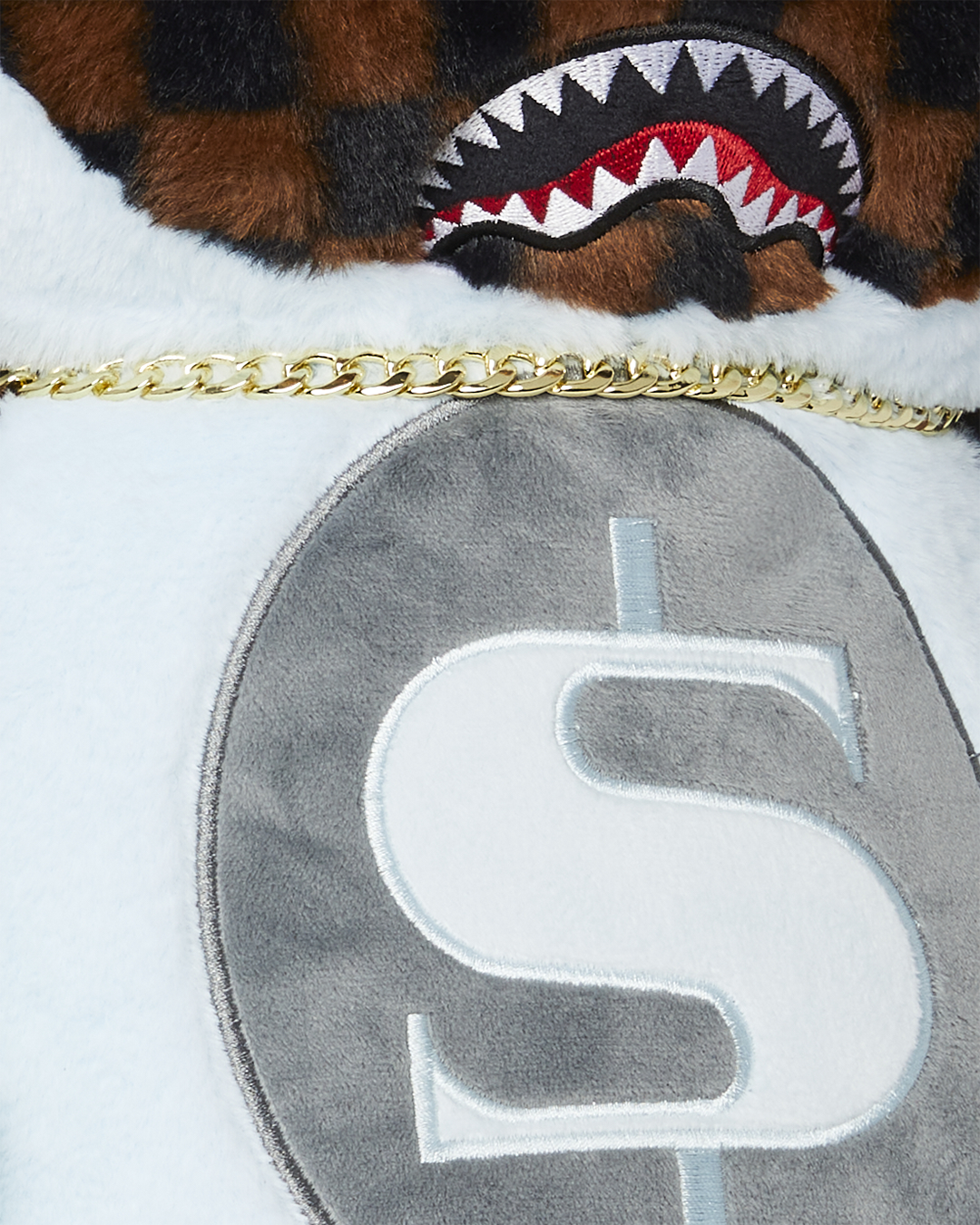 MONEY BEAR IN SHARK COSTUME BEAR BACKPACK