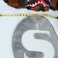 MONEY BEAR IN SHARK COSTUME BEAR BACKPACK