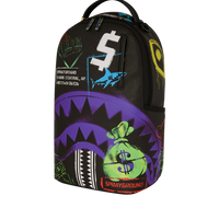 SHARK CENTRAL STENCILS BLACK DLXSV BACKPACK