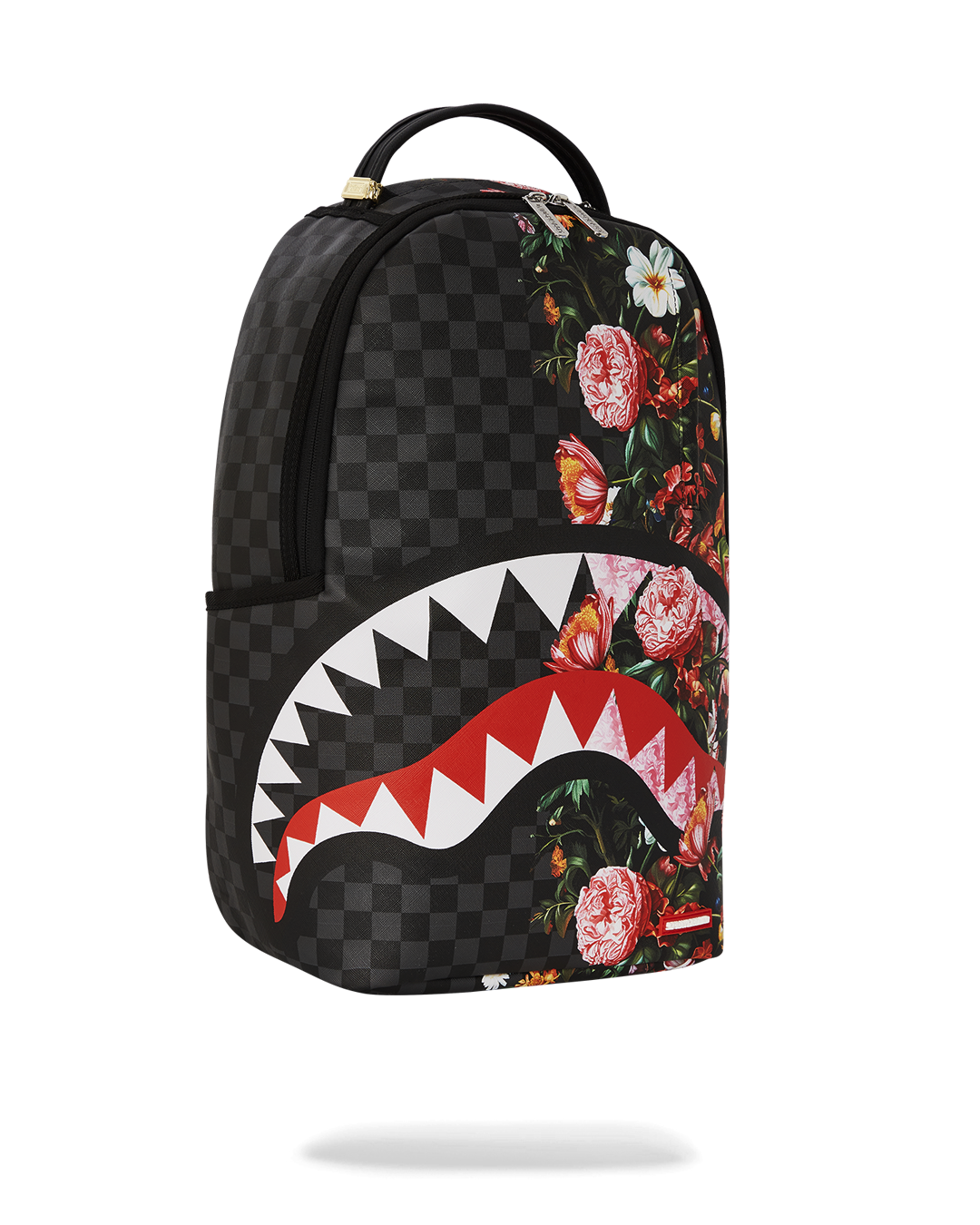 SPLIT PINK FLORAL CHECK DLXSV BACKPACK