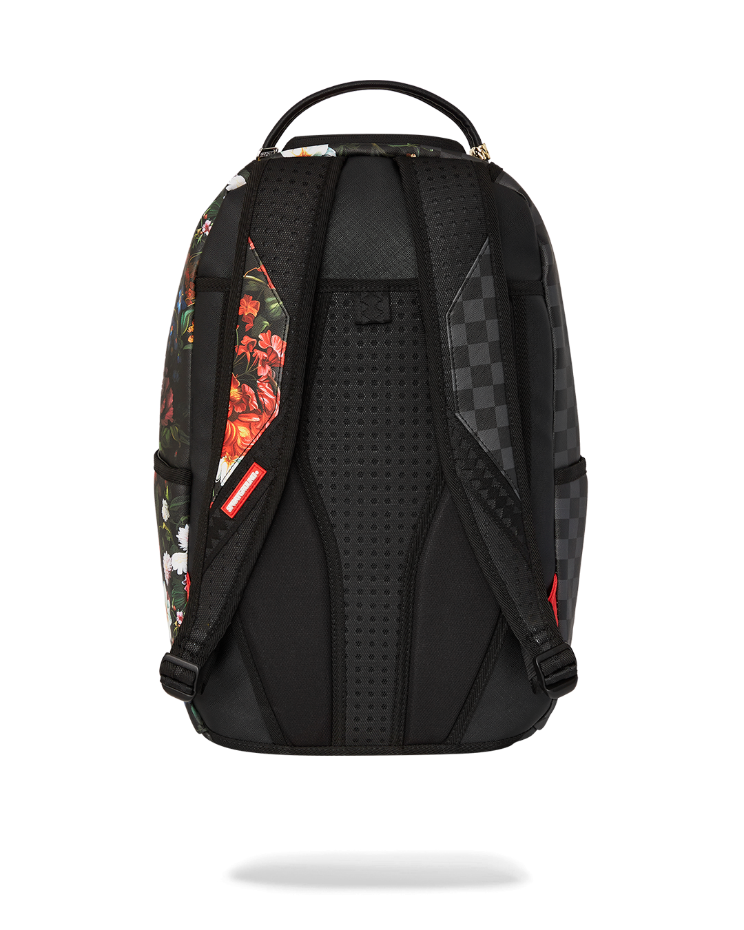 SPLIT PINK FLORAL CHECK DLXSV BACKPACK