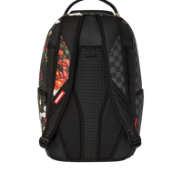 SPLIT PINK FLORAL CHECK DLXSV BACKPACK
