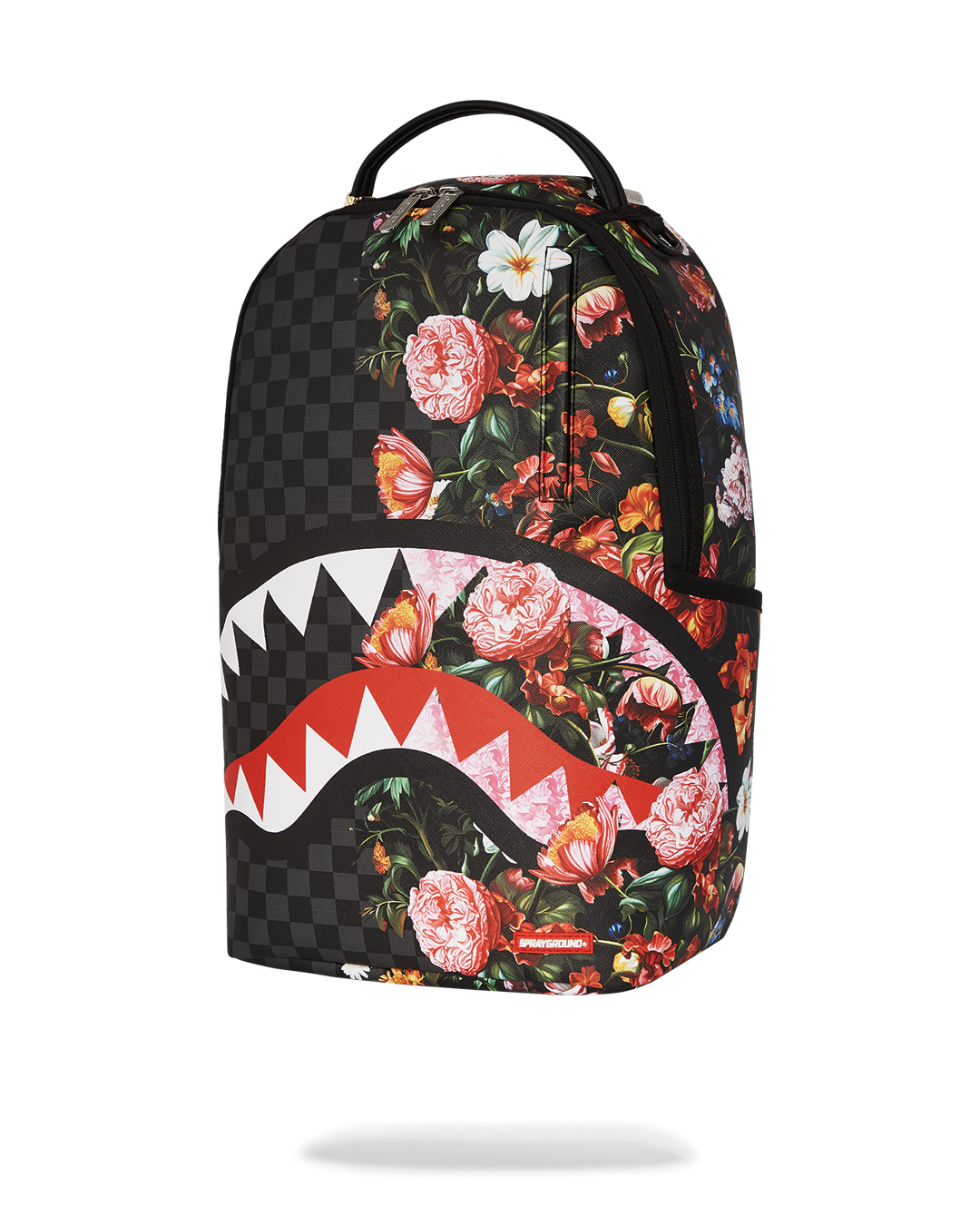 SPLIT PINK FLORAL CHECK DLXSV BACKPACK
