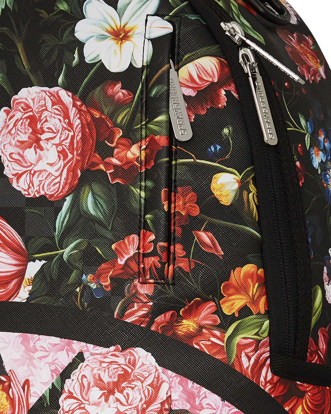 SPLIT PINK FLORAL CHECK DLXSV BACKPACK