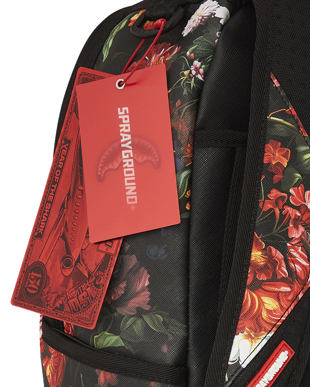 SPLIT PINK FLORAL CHECK DLXSV BACKPACK