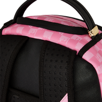 PINK AND BLACK DRIP CHECK DLXSV BACKPACK