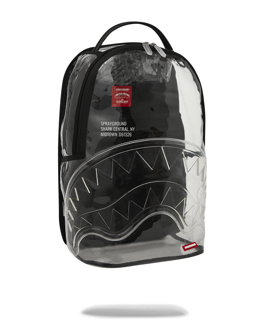 PARTIAL CLEAR SHARK CENTRAL DLX BACKPACK