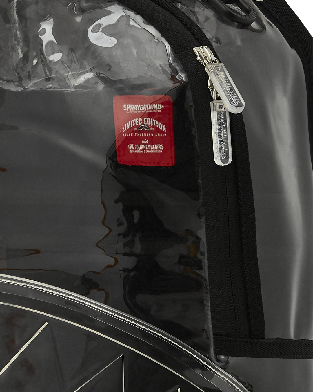 PARTIAL CLEAR SHARK CENTRAL DLX BACKPACK