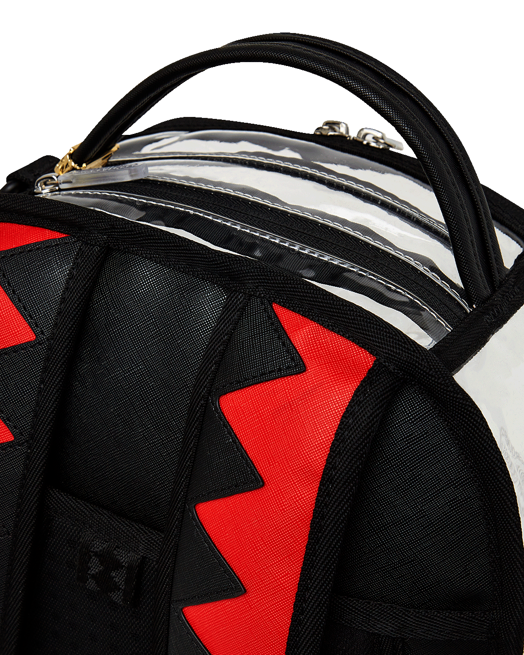 PARTIAL CLEAR SHARK CENTRAL DLX BACKPACK