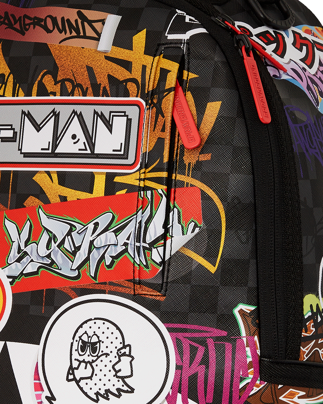 PACMAN STICKERS  DLXSV BACKPACK