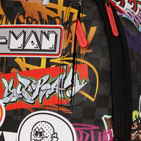 PACMAN STICKERS  DLXSV BACKPACK