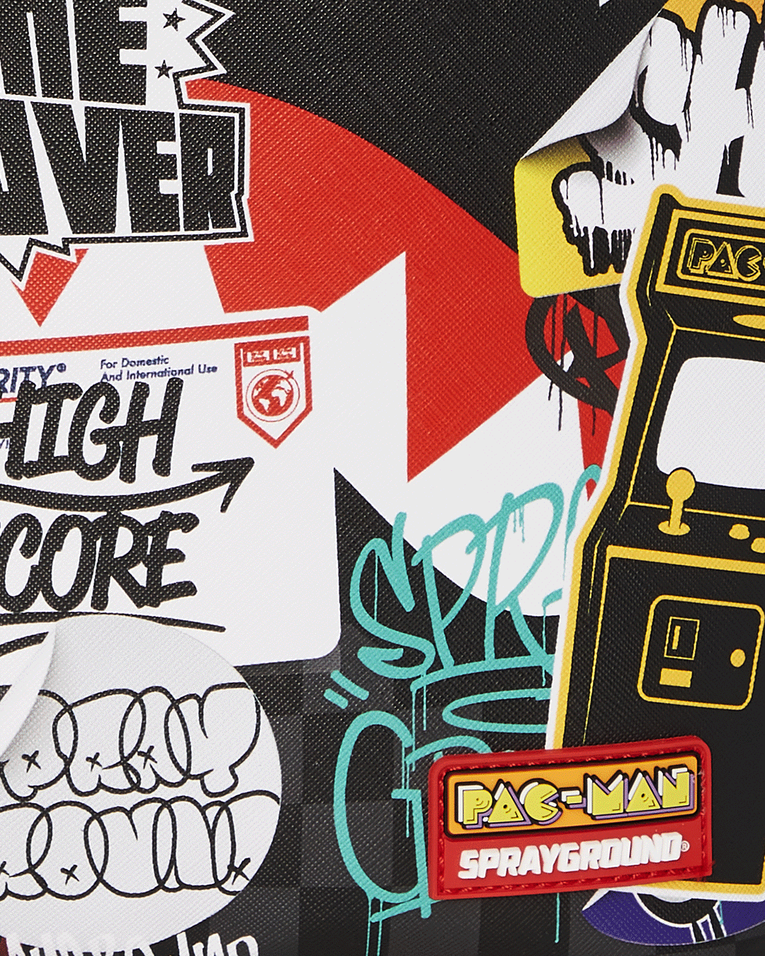 PACMAN STICKERS  DLXSV BACKPACK