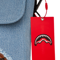 DENIM SHARK MESSENGER SLING