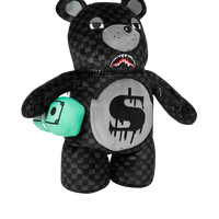 DRIPPING SHARKS IN PARIS MONEYBEAR TEDDY BEAR BACKPACK