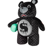 DRIPPING SHARKS IN PARIS MONEYBEAR TEDDY BEAR BACKPACK