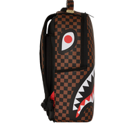 SPLIT BROWN AND CREAM CHECK DLXV BACKPACK
