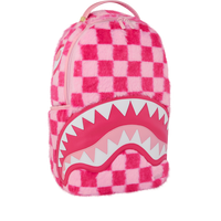 PINK FUR CHECK BACKPACK