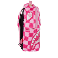 PINK FUR CHECK BACKPACK