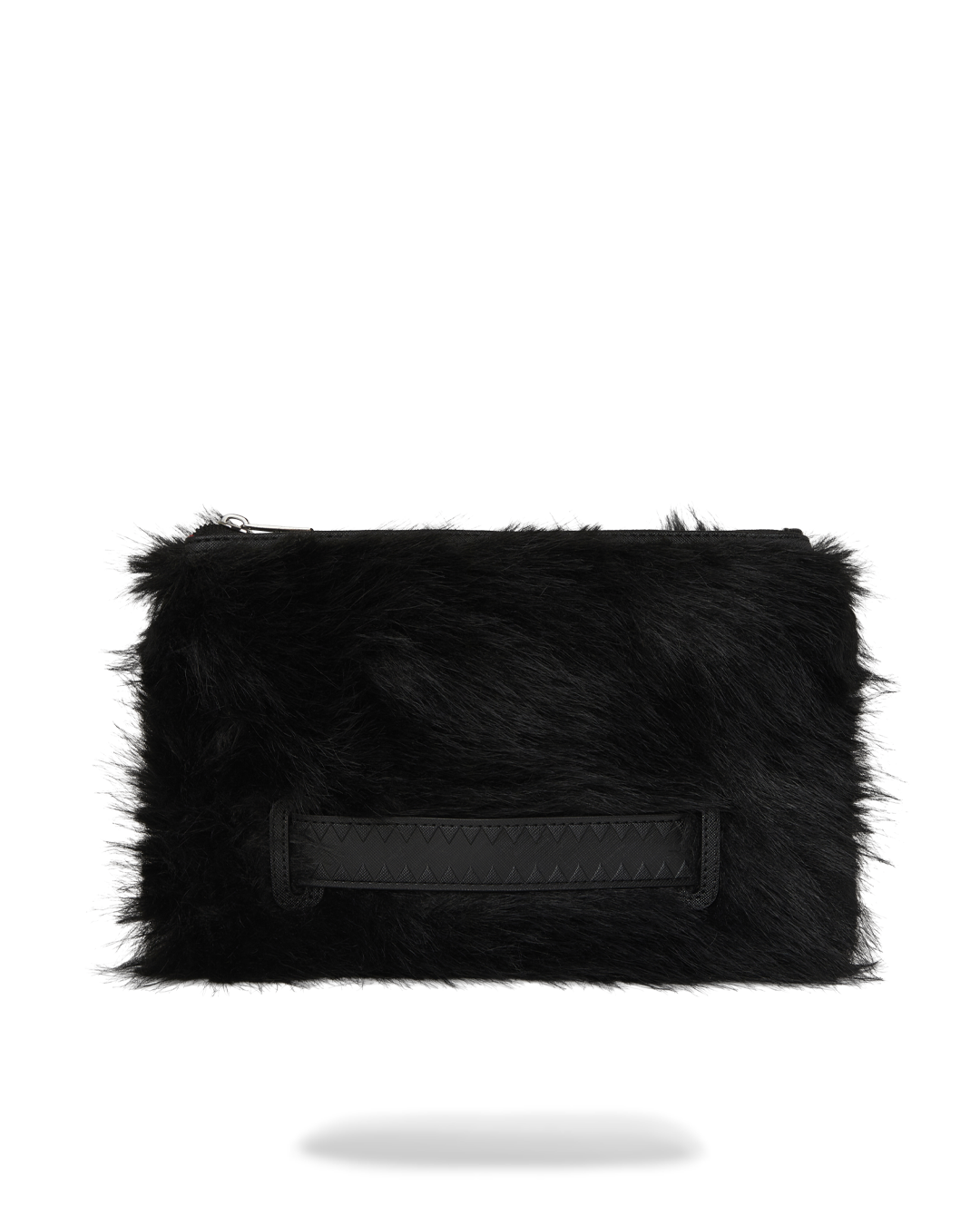 FUR CRAY BLACK CROSSOVER CLUTCH