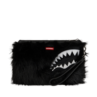 FUR CRAY BLACK CROSSOVER CLUTCH