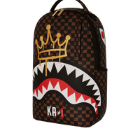 DRIP CHECK CROWN x KA1 BACKPACK BROWN