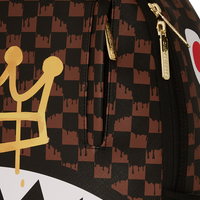 DRIP CHECK CROWN x KA1 BACKPACK BROWN