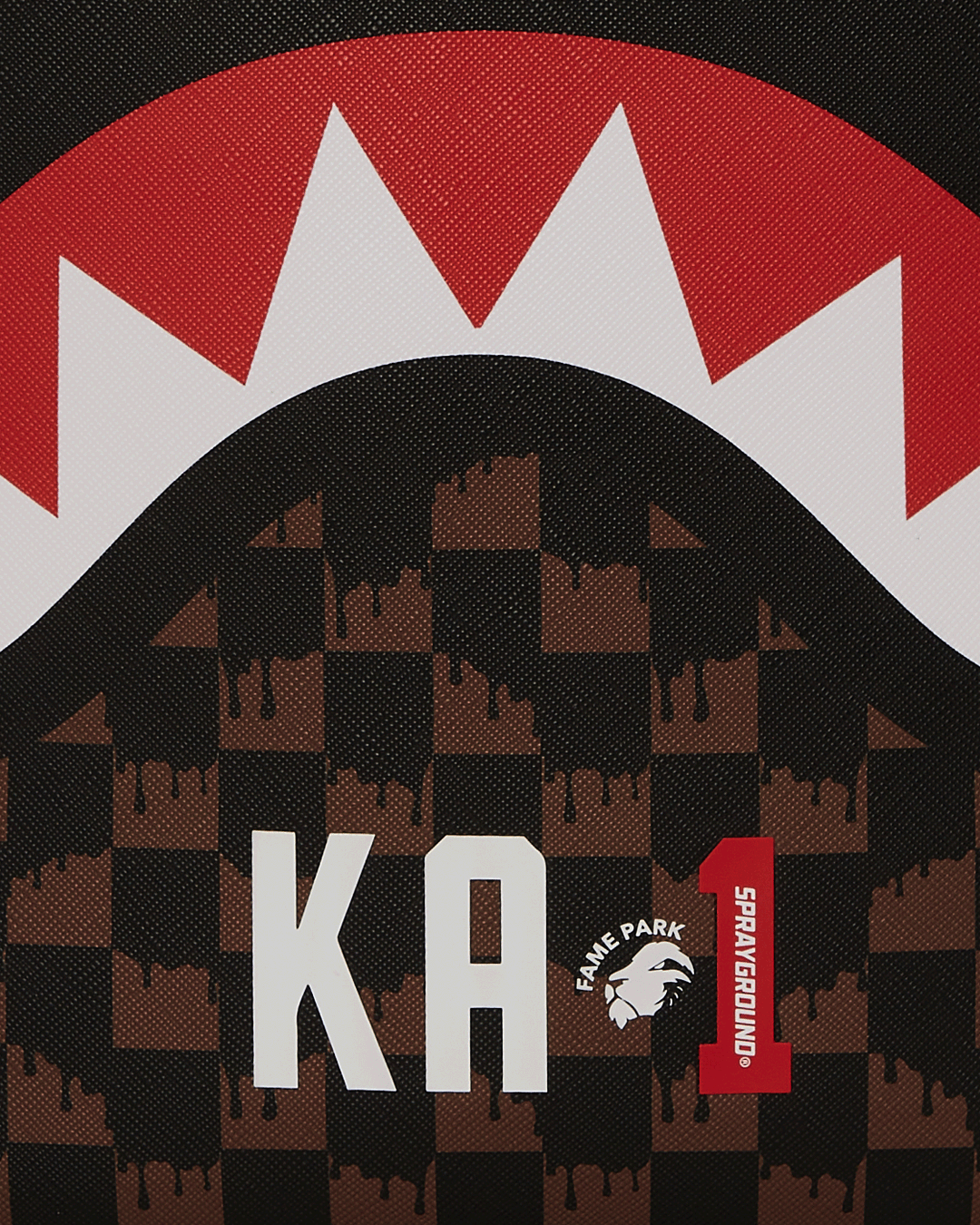 DRIP CHECK CROWN x KA1 BACKPACK BROWN