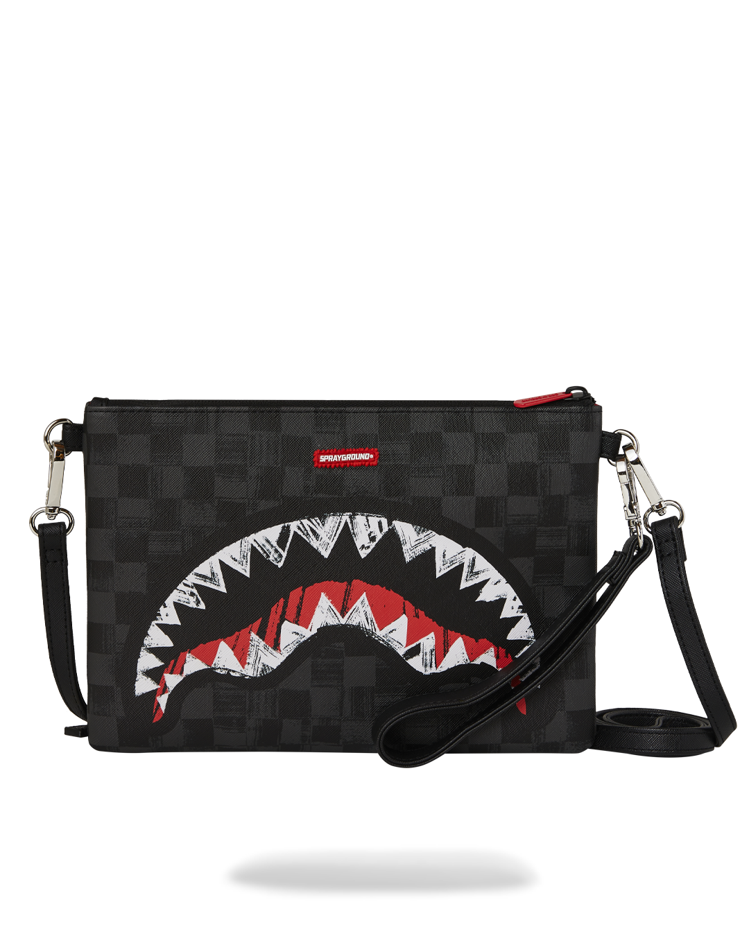 SCRIBBLE SHARK CROSSOVER CLUTCH