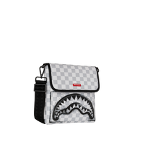 RED STENCIL SHARK MESSENGER BAG