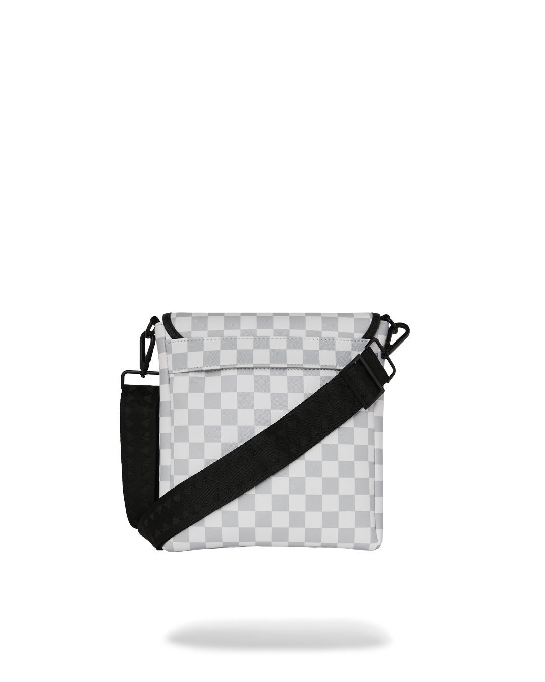 RED STENCIL SHARK MESSENGER BAG