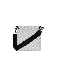 RED STENCIL SHARK MESSENGER BAG