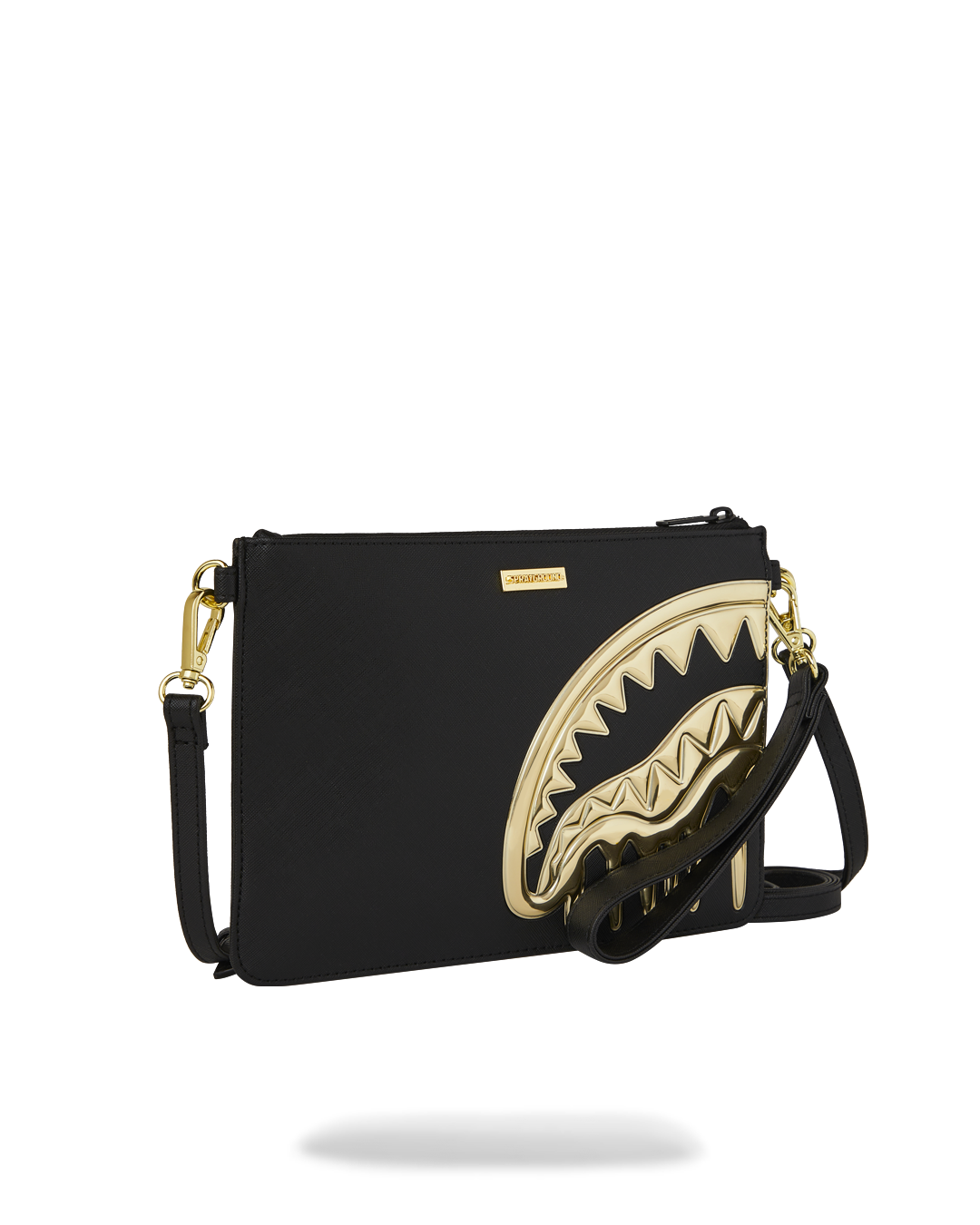 GOLD AND DANGEROUS CROSSOVER CLUTCH