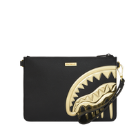 GOLD AND DANGEROUS CROSSOVER CLUTCH