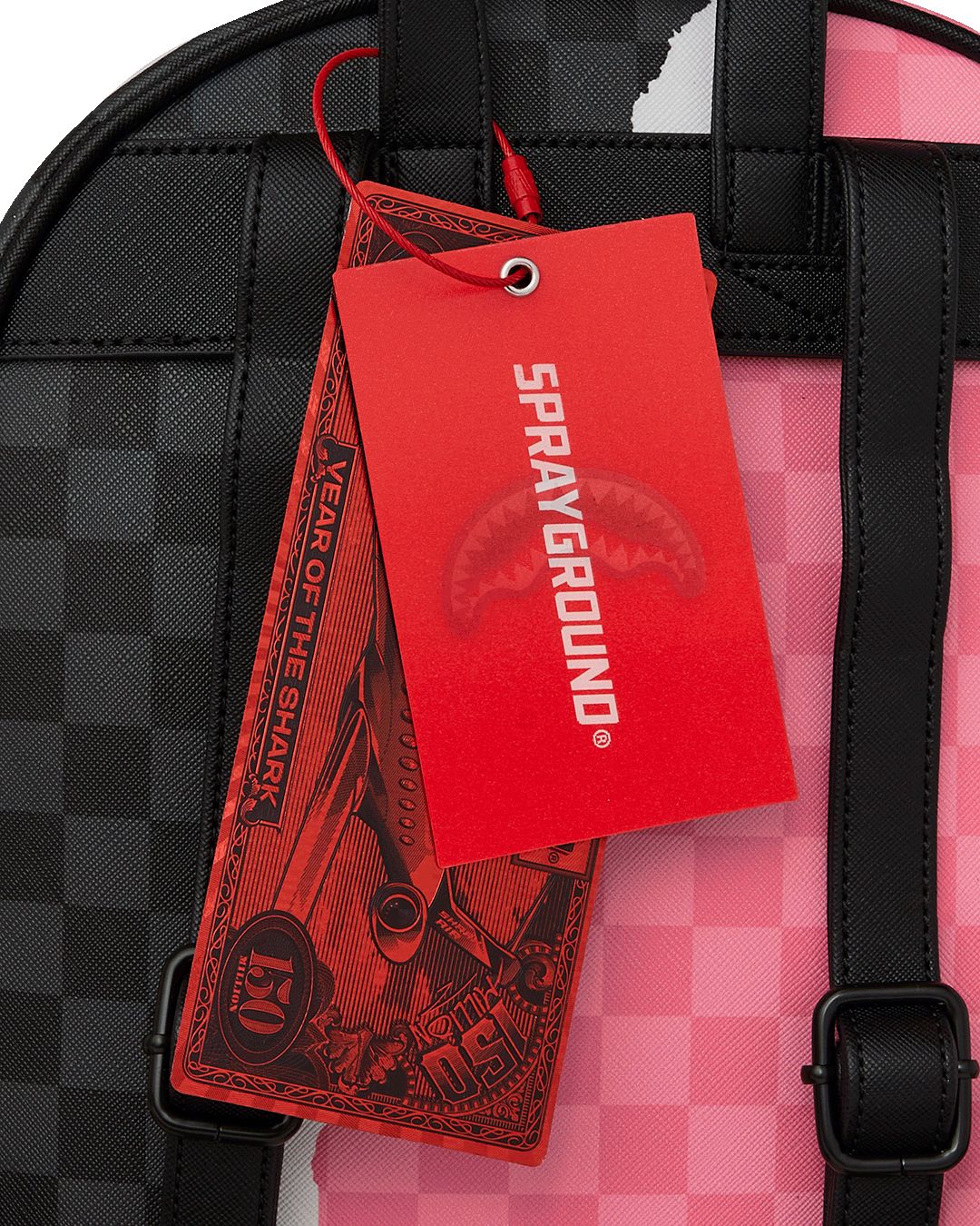 PINK AND BLACK TEAR SIP SAVAGE BACKPACK