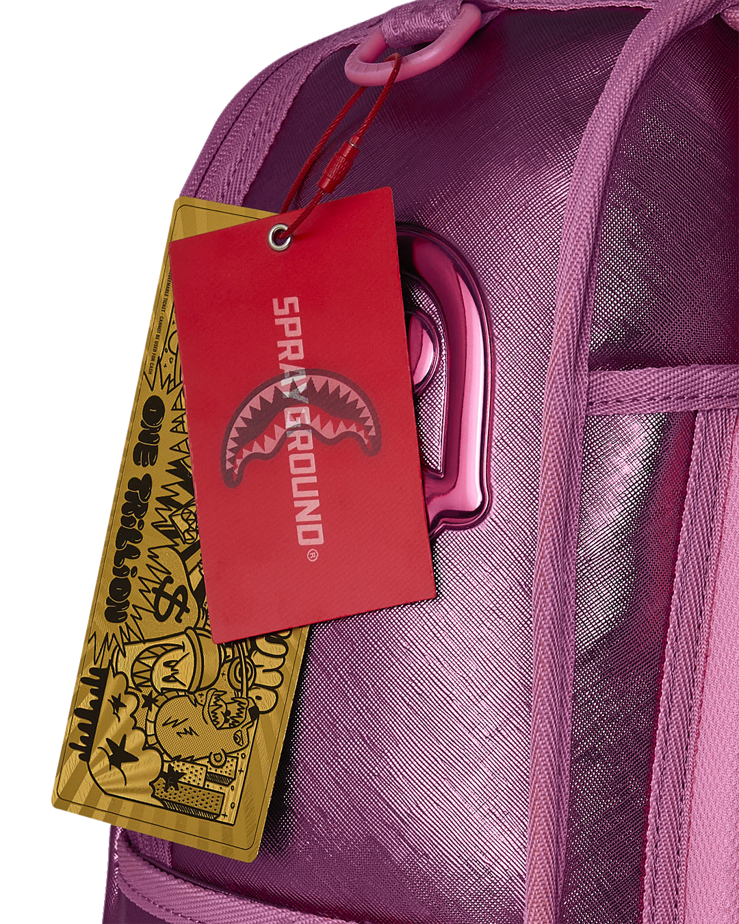 METALLIC PINK DRIP DLXSV BACKPACK
