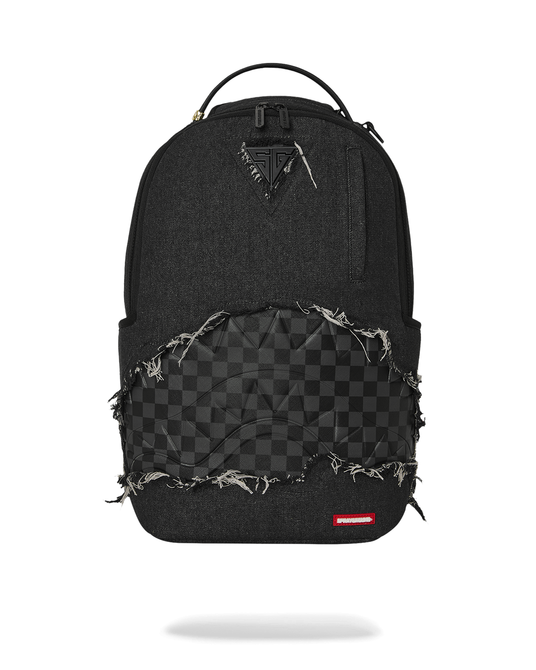 BLACK DENIM TEAR SHARK DLXSV BACKPACK