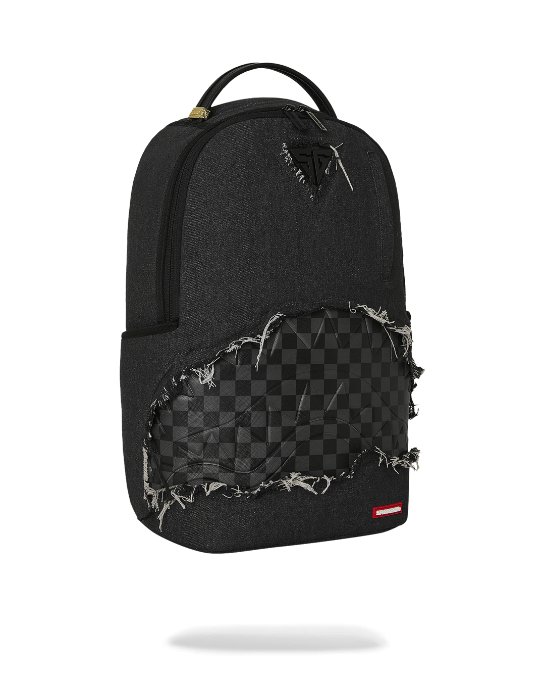 BLACK DENIM TEAR SHARK DLXSV BACKPACK