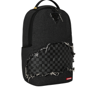 BLACK DENIM TEAR SHARK DLXSV BACKPACK
