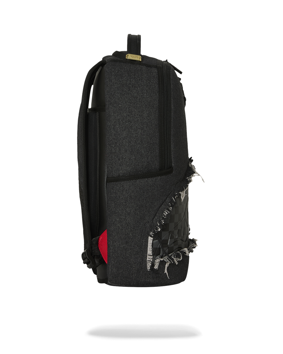 BLACK DENIM TEAR SHARK DLXSV BACKPACK