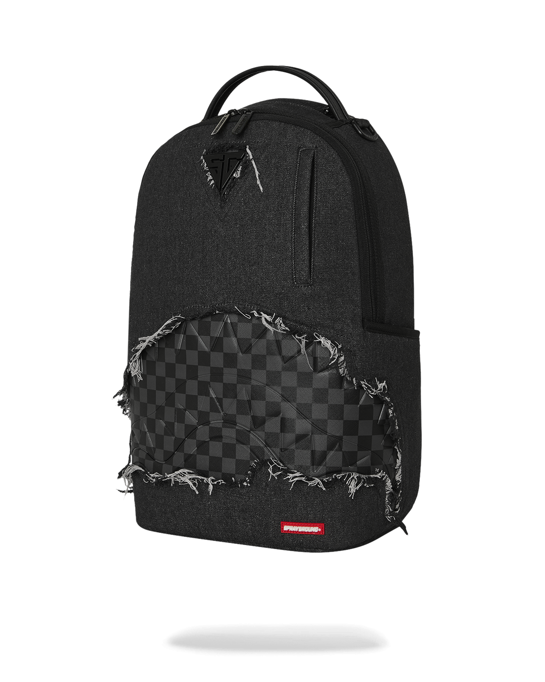 BLACK DENIM TEAR SHARK DLXSV BACKPACK