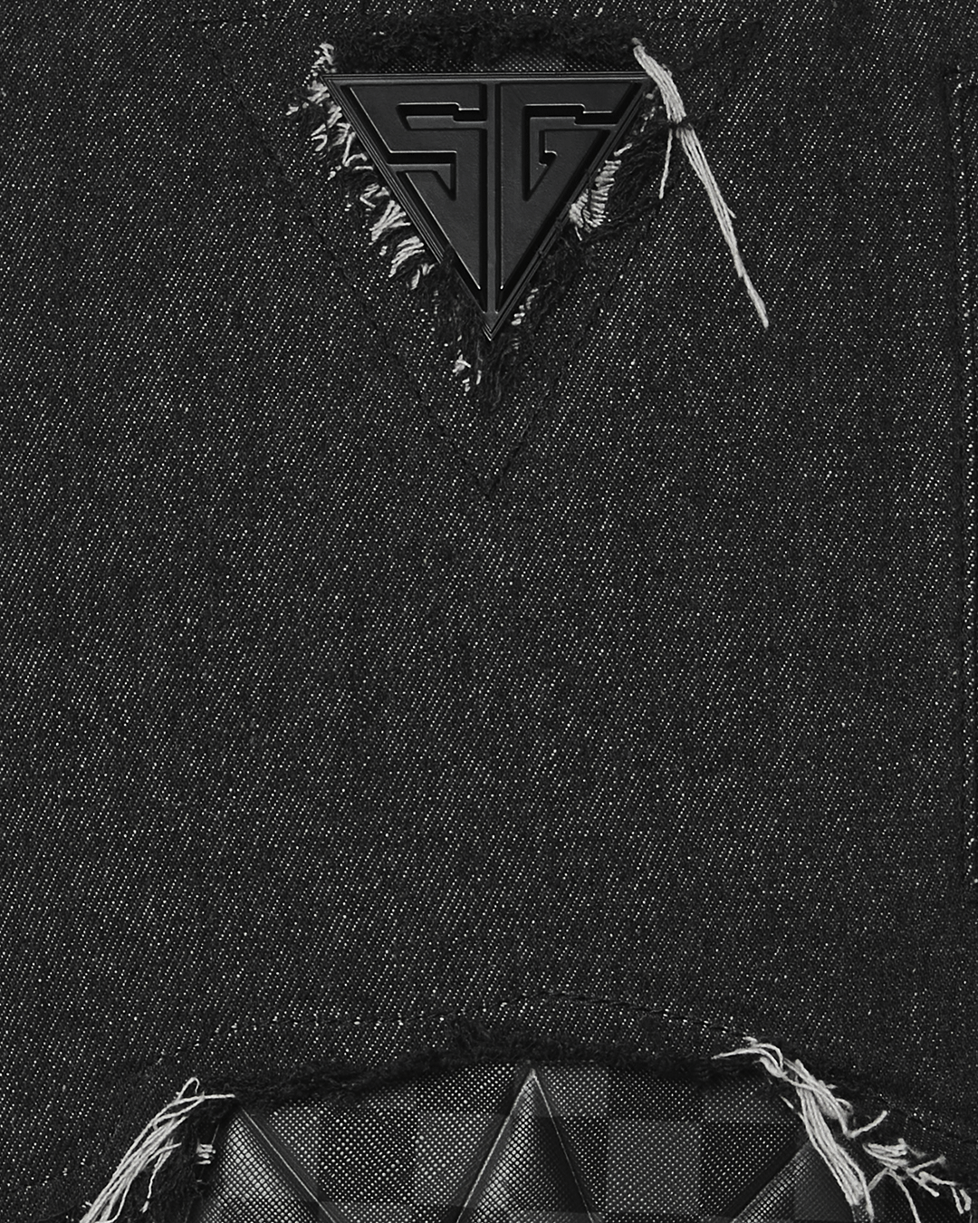 BLACK DENIM TEAR SHARK DLXSV BACKPACK